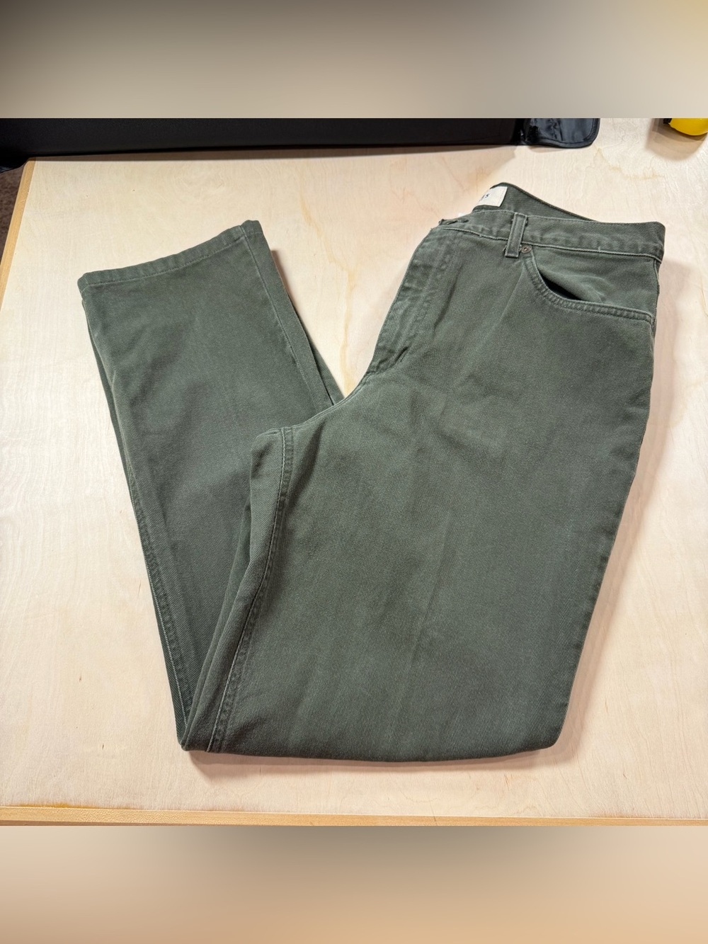 Women’s Jones NY Sports Straight Leg Olive Green Pants Size 14